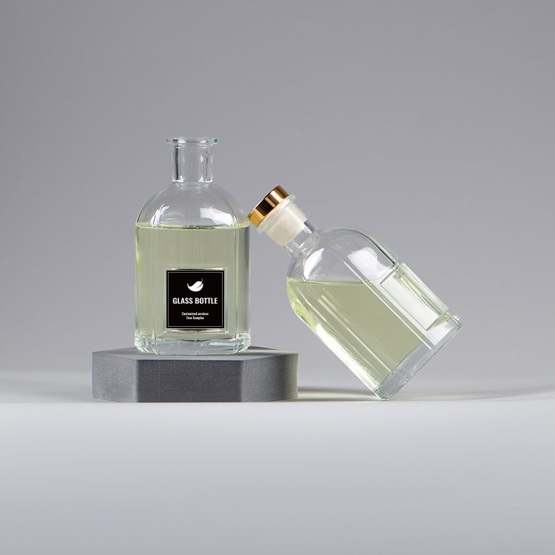 250 ml clear empty unique shaped home glass aroma fragrance reed diffuser bottle