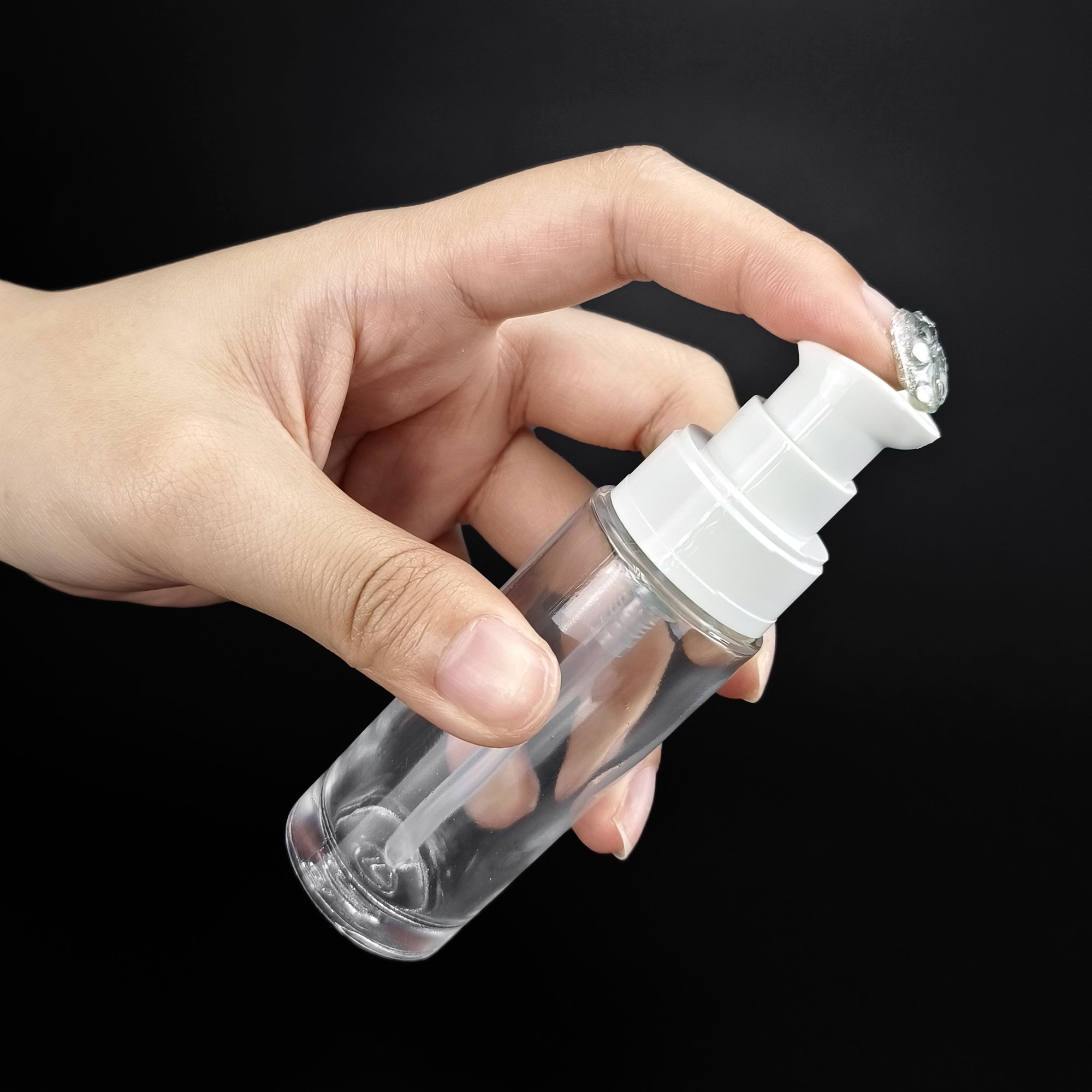 K+New Arrival 30ml Serum Lotion Pump Bottle Glass Cream Bottles And Jars Lotion Bottle Skincare Packaging With Pump Sprayer