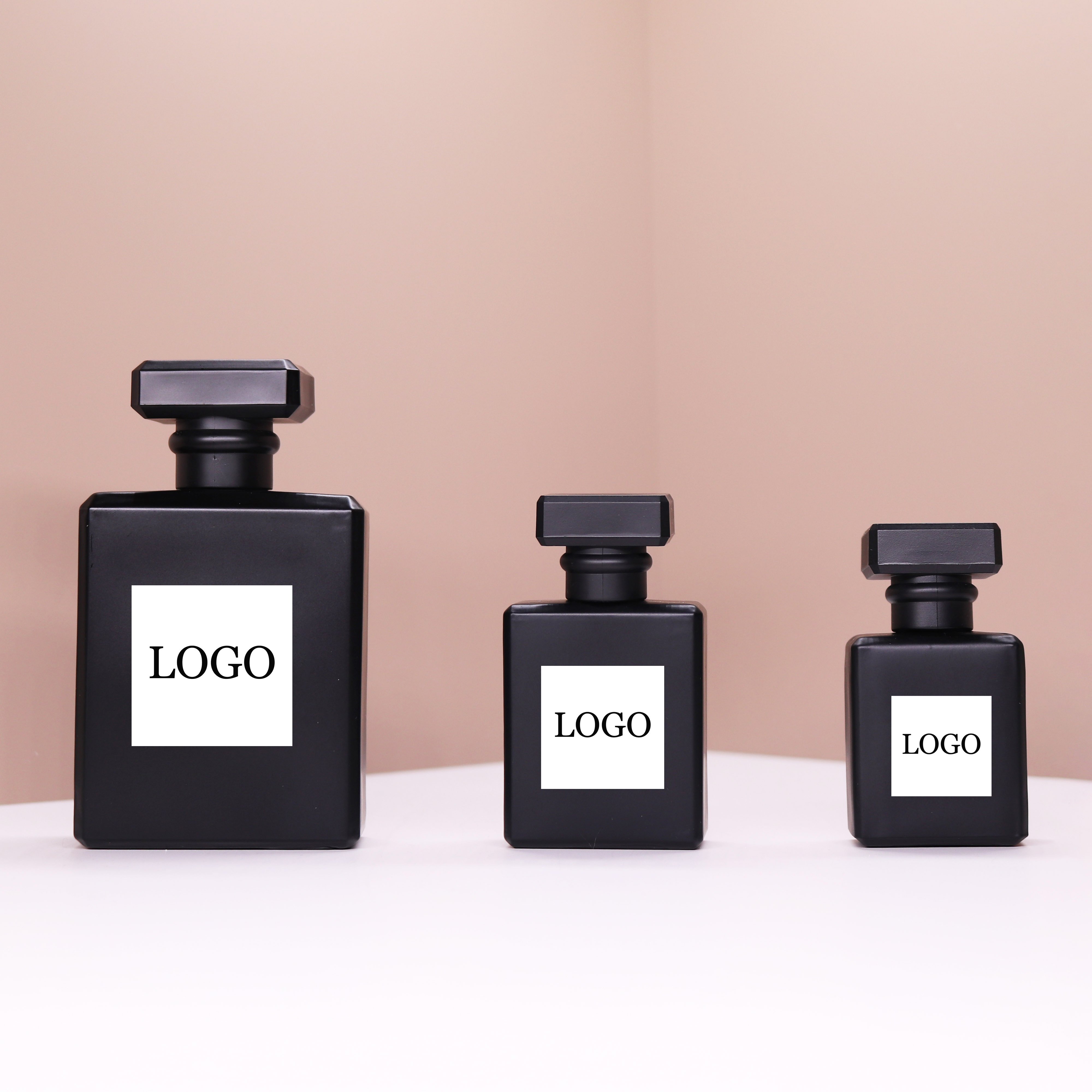 Custom Empty Clear Fragrance Glass Perfume Bottle 30ml 50ml 100ml Perfume Spray Glass Bottles with Cap