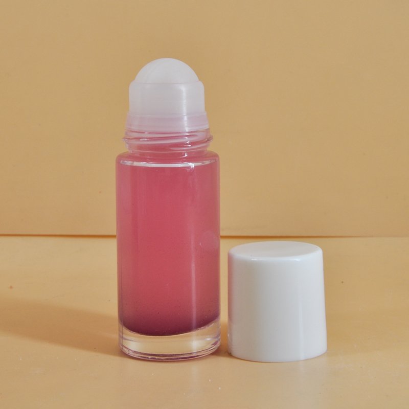 High quality 30ml 50ml round shape Roll On glass bottle essential oil ball bottle Empty Roller Bottle With Cap