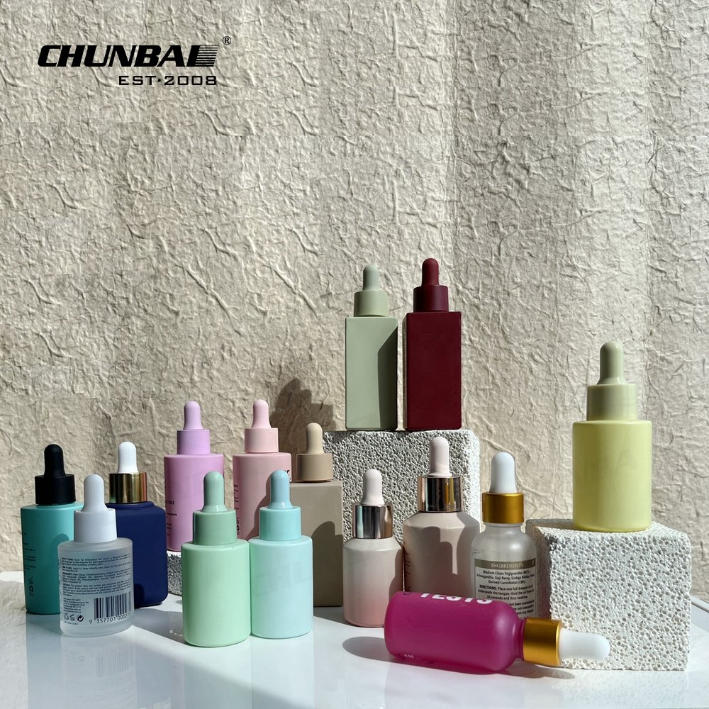 30 Ml Glass Dropper Bottle Spiral Mouth White Dropper Glass Bottle Flat Shoulder Frosted Glass Dropper Bottle