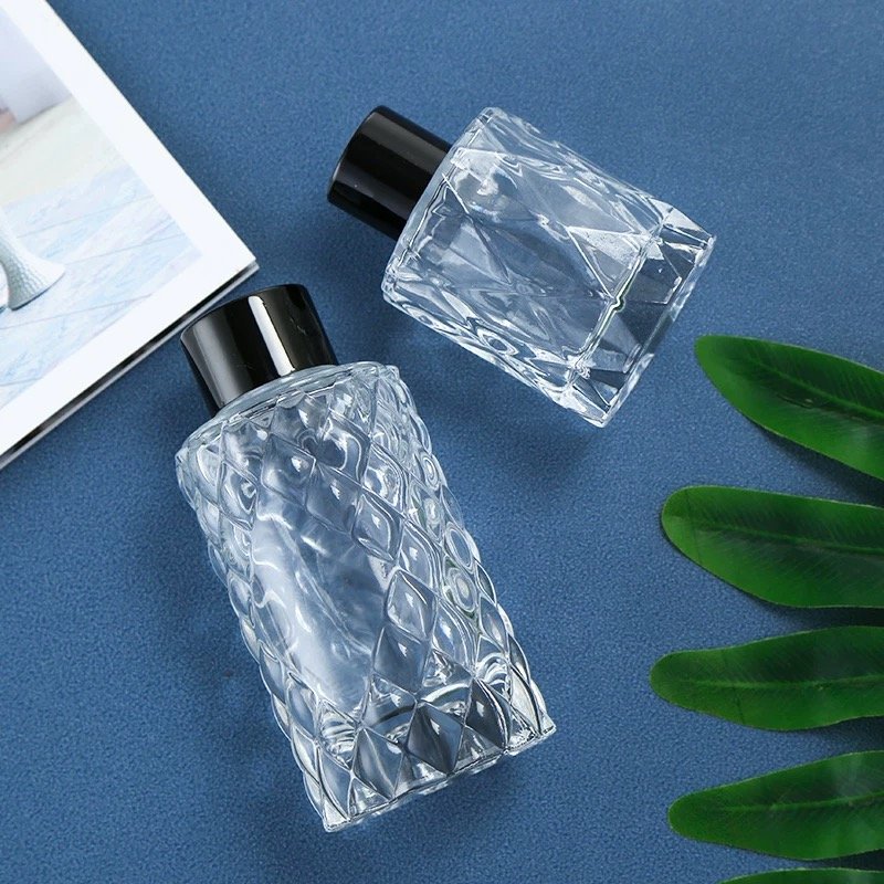 100ml Aromatherapy Glass Bottle Clear Color Perfume Bottle Perfume Oil Reed Diffuse Home Decorative Freshen Bottle