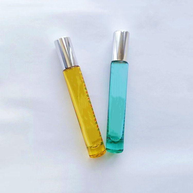 top quality portable 10ml round shape atomizer spray glass perfume bottle with screw cap