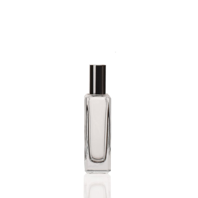 Popular 30ml Square Perfume Glass Bottle in Stock for Cosmetic Liquid Packaging
