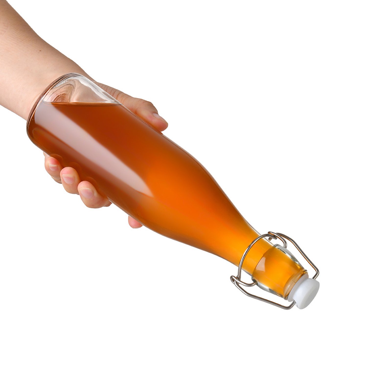 Best Selling Swing Top Beverage Container Glass Bottles With Flip Top 500ml Vintage Glass Bottle
