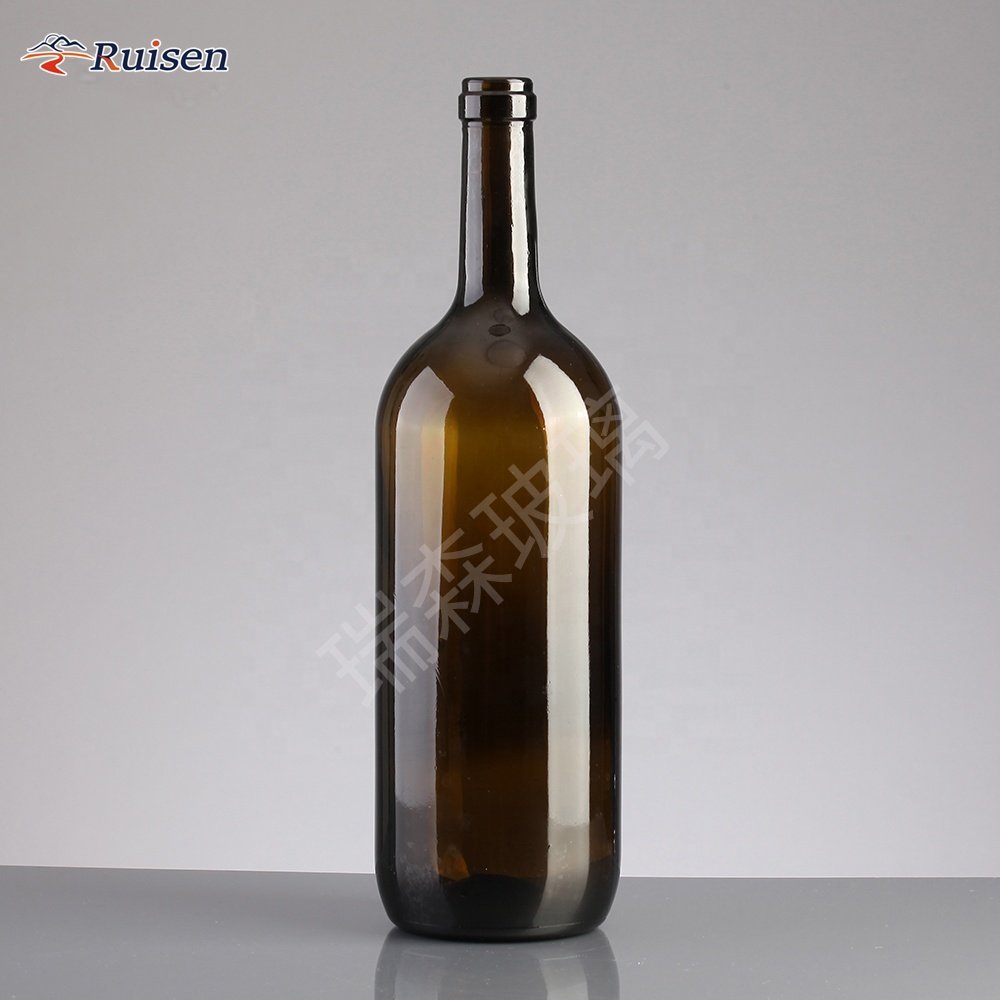 Large Capacity 1000ML Wine Glass Bottle With Thick Bottom And Large Capacity Glass Bottle