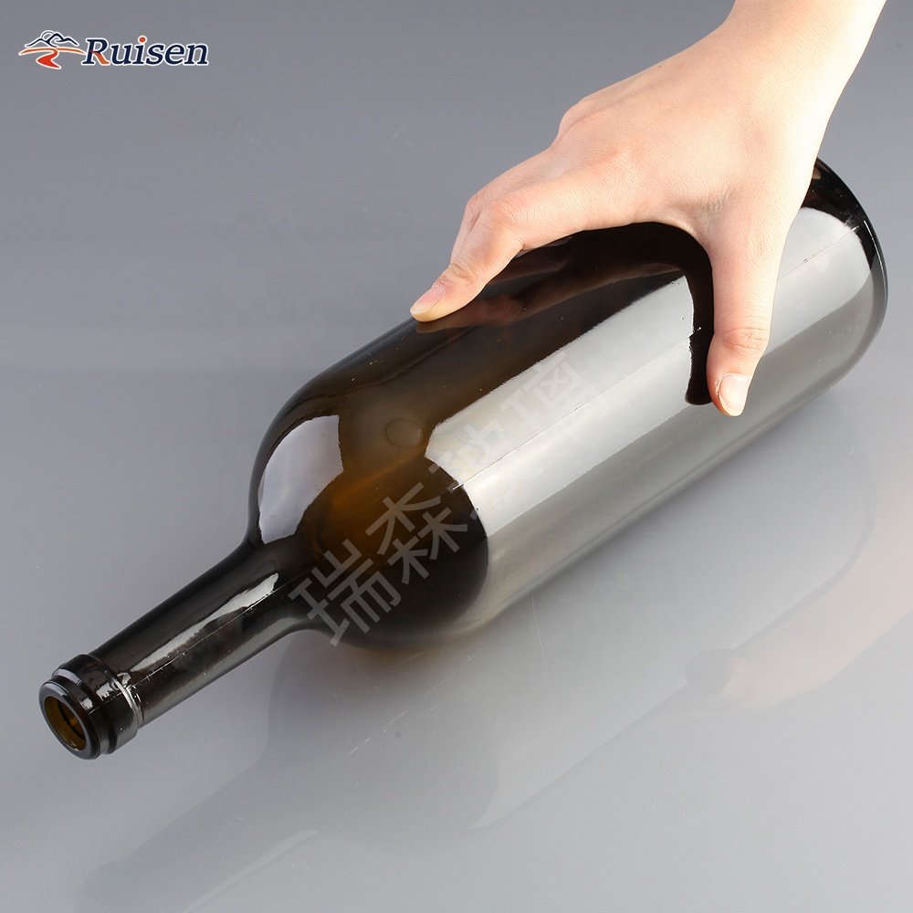 Large Capacity 1000ML Wine Glass Bottle With Thick Bottom And Large Capacity Glass Bottle