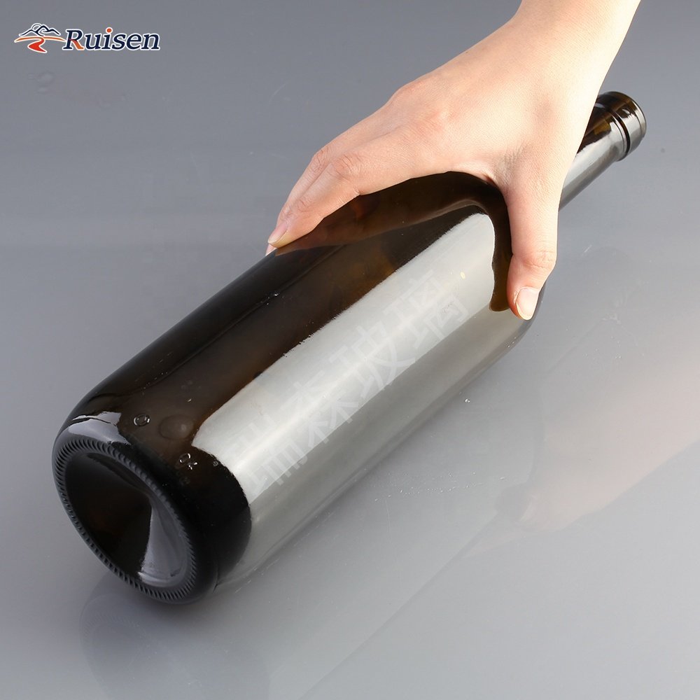Large Capacity 1000ML Wine Glass Bottle With Thick Bottom And Large Capacity Glass Bottle