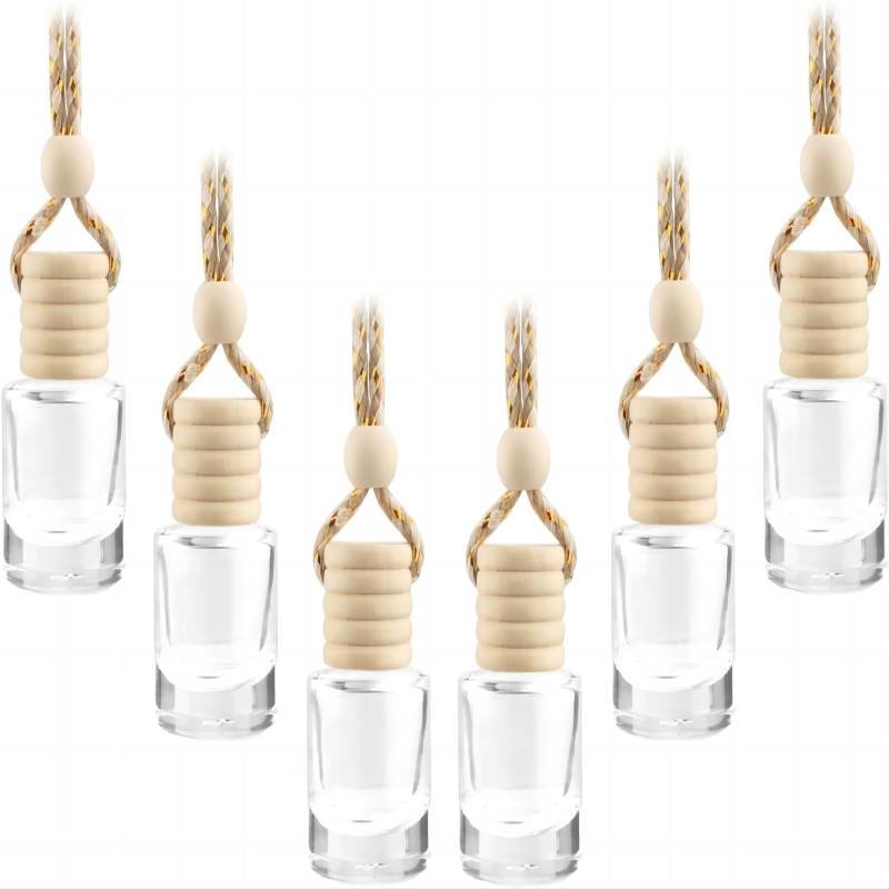 Empty 5Ml 8Ml 10Ml Glass Car Air Freshener Perfume Bottles Car Diffuser Bottles Mini Hanging Car Perfume Glass Bottles
