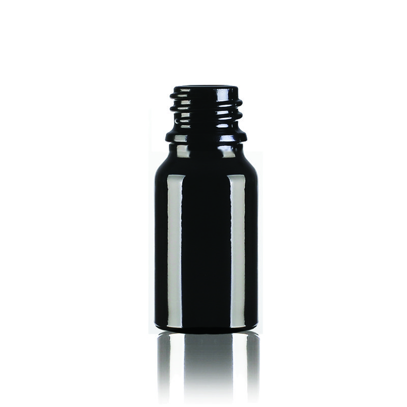 Black glass vial 5-100ml, glass bottle in black color