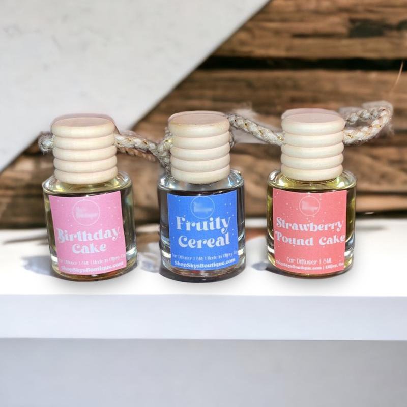 Tik Tok Hot Selling Car Air Decor Fragrance Perfume Accessories Scent Popular Hanging Pendant Glass Bottle Car Freshener