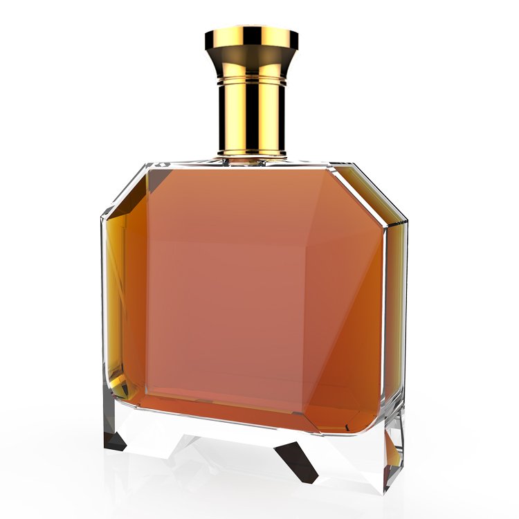 Rectangle classical transparency super flint liquor 700ml / 1 liter glass bottles