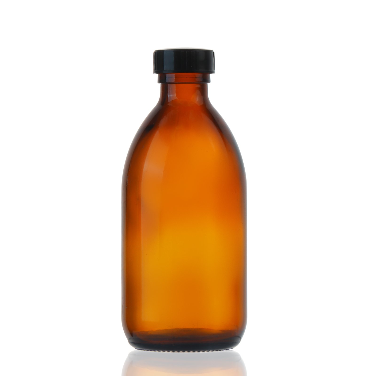 Ready Stock Wholesale 30ml 60ml 100ml 150ml 200ml 300ml 500ml Amber Cough Syrup Glass Bottle with Tamper Proof Lid