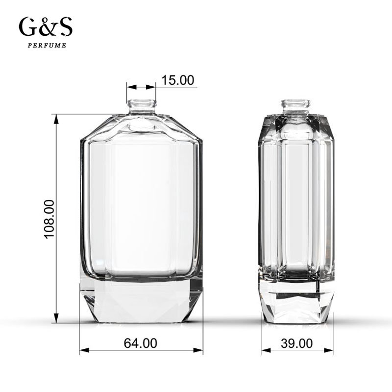 Luxury Custom Packaging 30ml 50ml 100ml Glass Refillable Empty Perfume Bottle zamac Cap wholesales oem odm