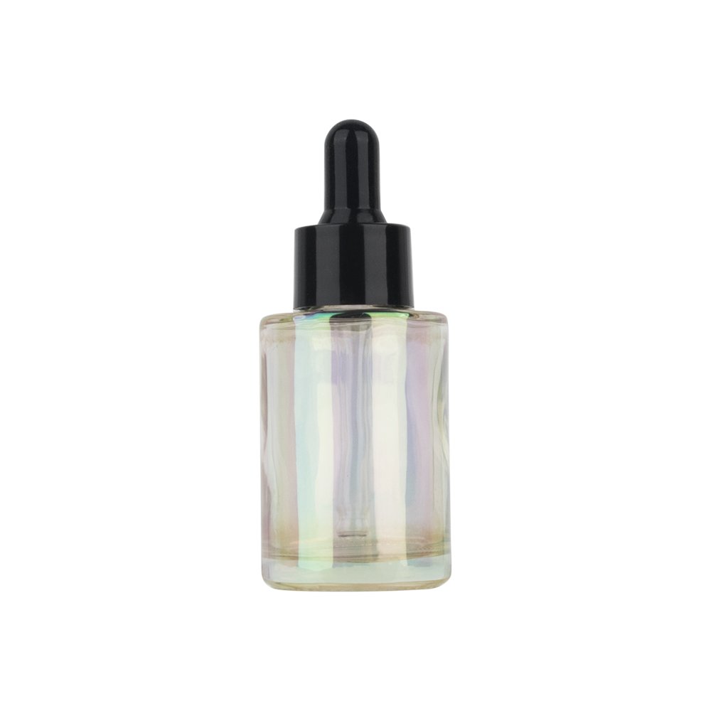 30ml dropper electroplate rainbow gift with different sizes of essential oils glass bottle
