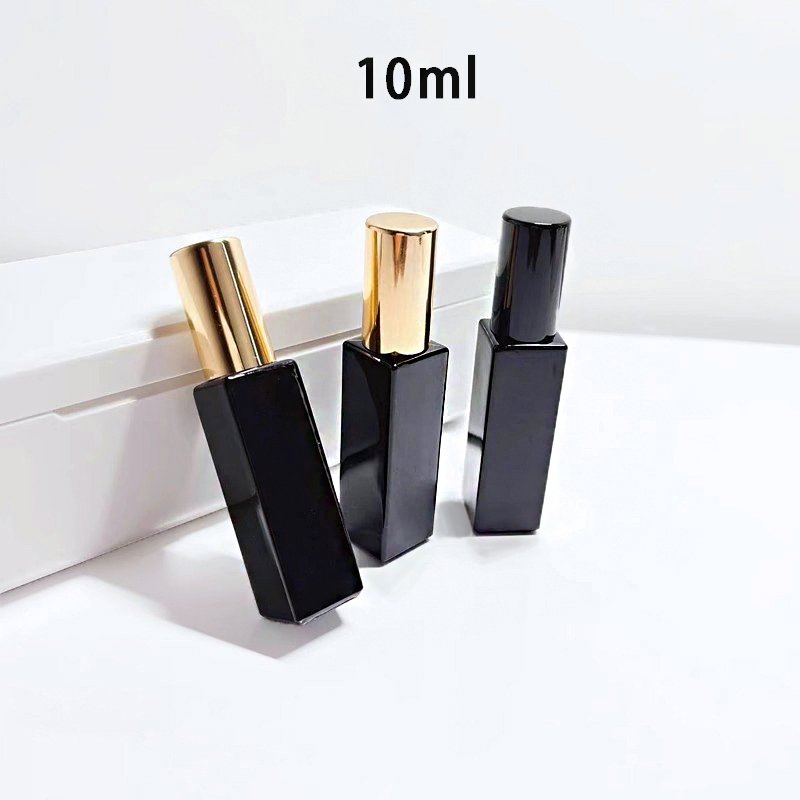10ml perfume oil glass bottle square with cap