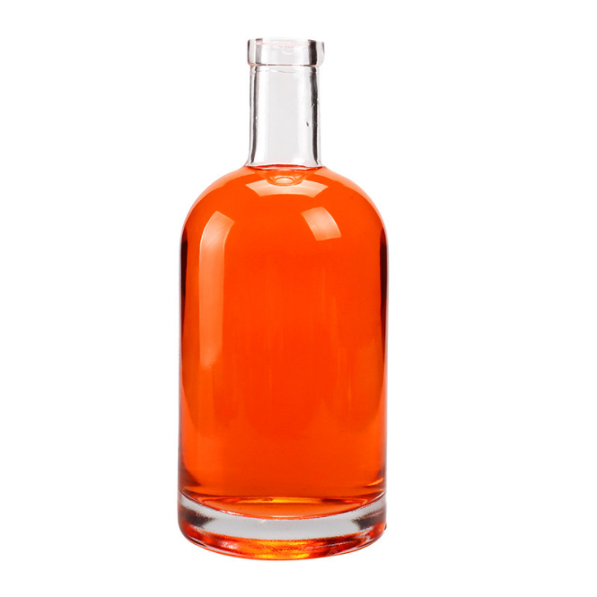 Super Flint Bar glass bottle Wall Rectangular 500ml 750ml Custom Grenade Liquor Decanter Bottles