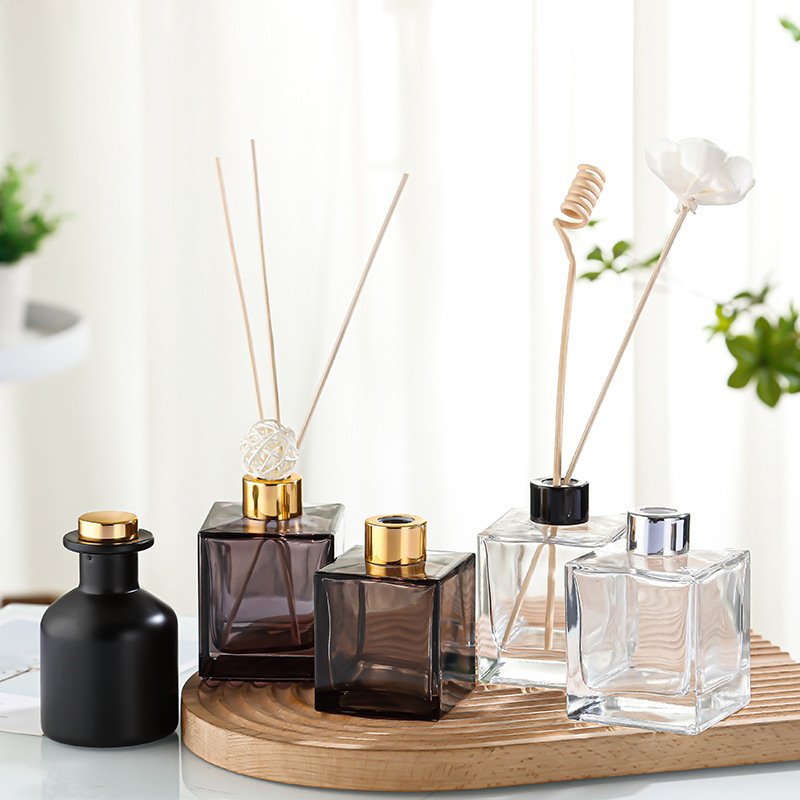 R100 50ml 100ml round reed diffuser bottle home fragrance perfume diffuser gift set