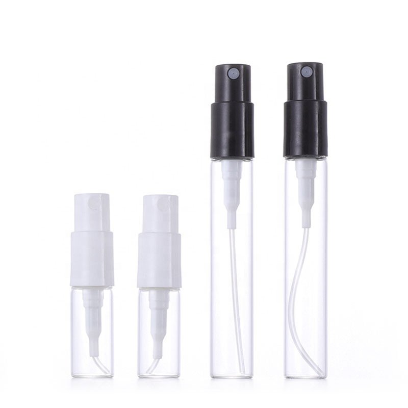 free samples 1ml 2ml 3ml 5ml perfume atomizer sample glass bottles tube glass sampling bottle with fine mist spray