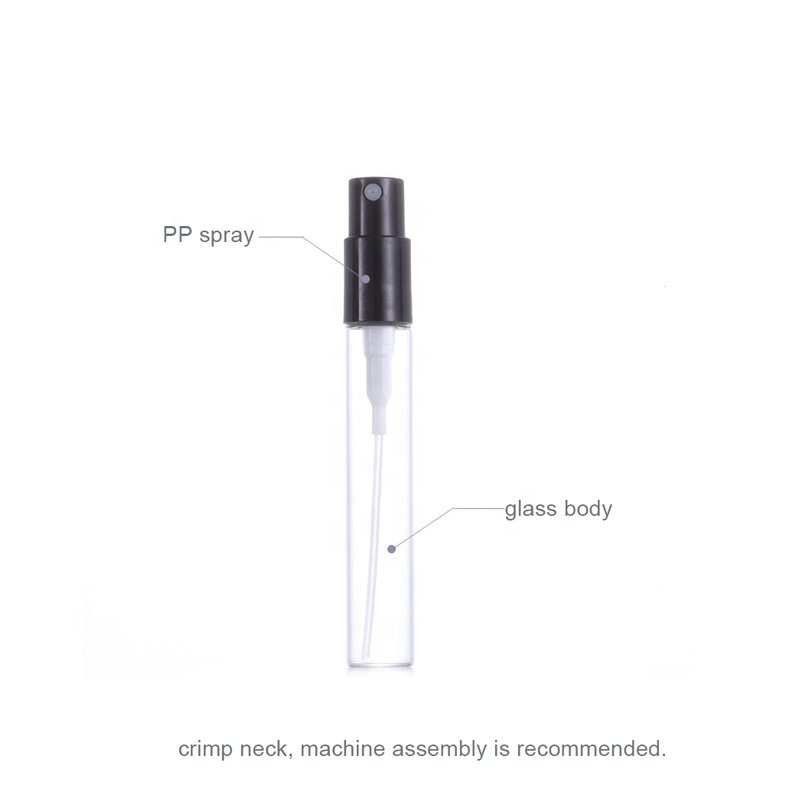 free samples 1ml 2ml 3ml 5ml perfume atomizer sample glass bottles tube glass sampling bottle with fine mist spray