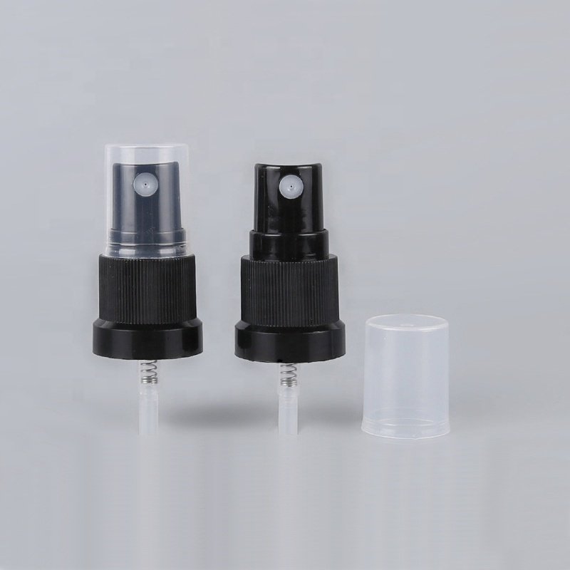 cosmetic bottle sprayer 15 ml 30 ml 50 ml 100 ml matte black glass bottle with 18/415 plastic spray pump