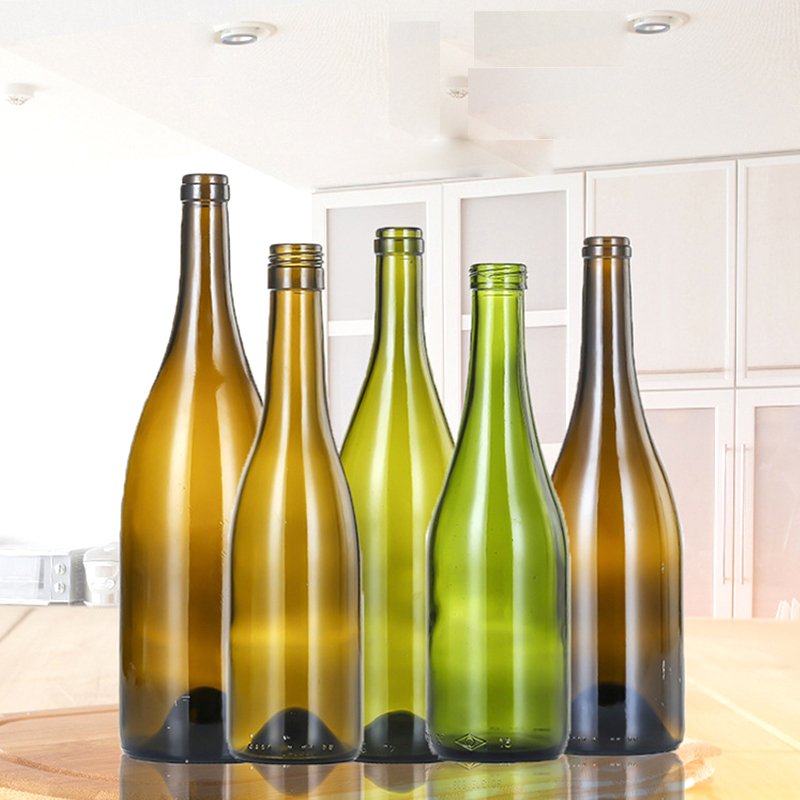 Custom Empty Wholesale In Stocked 750ml 75cl 900g Antique Green Heavy Sparkling Wine Beer Champagne Glass Bottle