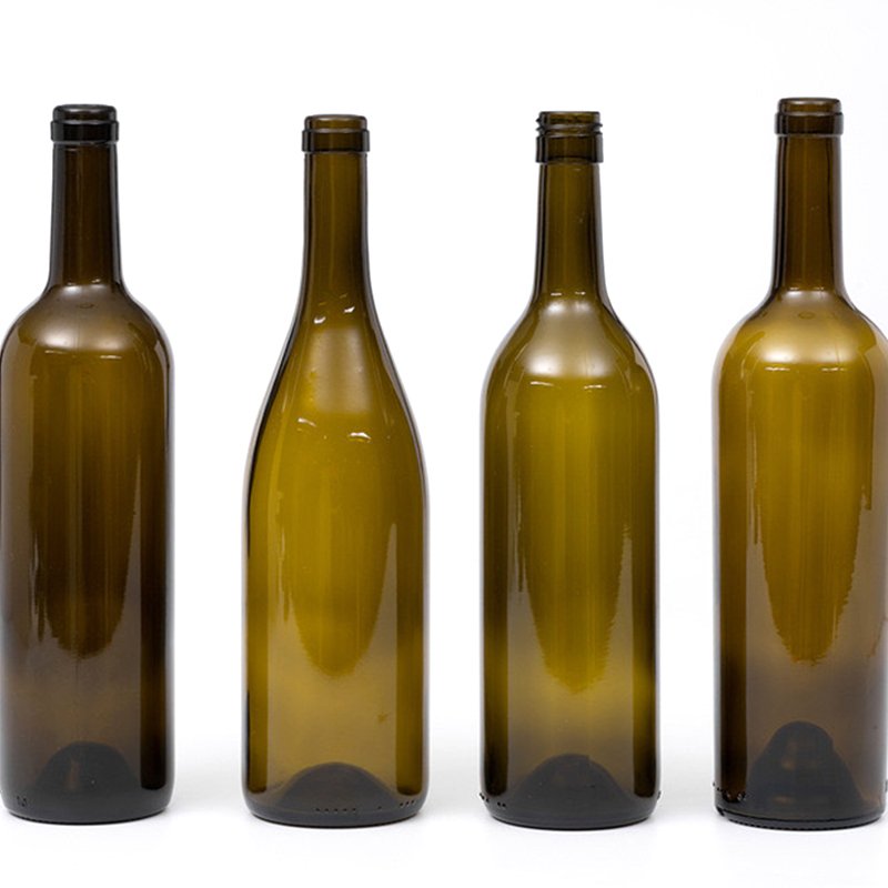 Custom Empty Wholesale In Stocked 750ml 75cl 900g Antique Green Heavy Sparkling Wine Beer Champagne Glass Bottle