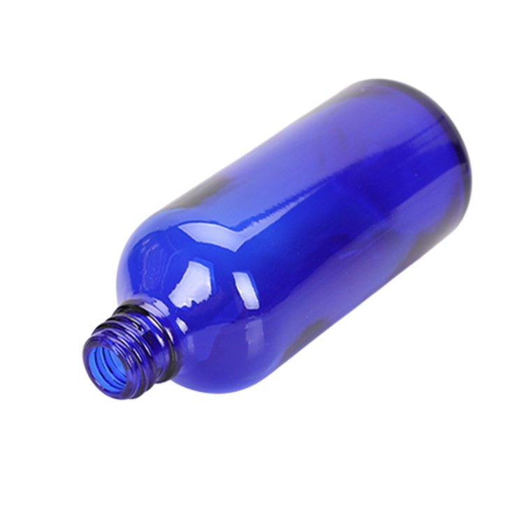 Manufacturer wholesale cobalt blue essential oil bottle 10ml 30ml 50ml 100ml blue glass bottle