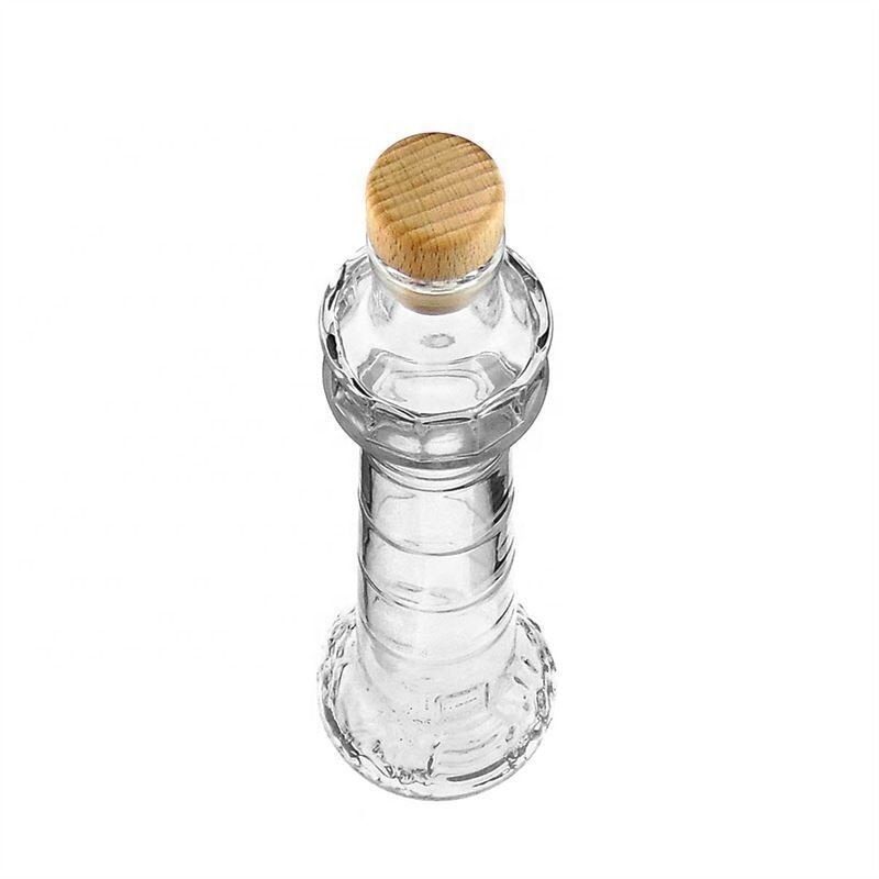 200ML CLEAR GLASS BOTTLE LIGHTHOUSE