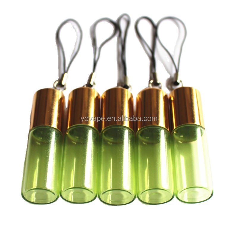 Colorful roller bottle 3ml 5ml 5 ml 10ml Mini Travel Sample Essential Oil Attar Perfume Musk Roll on Glass Bottles With Keychain