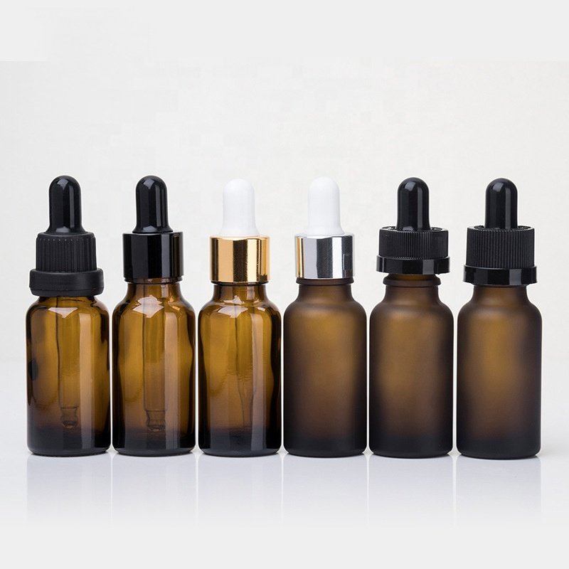 Factory direct supply 20ml brown essential oil bottle dropper glass big head ring separation to avoid light cosmetic bottles