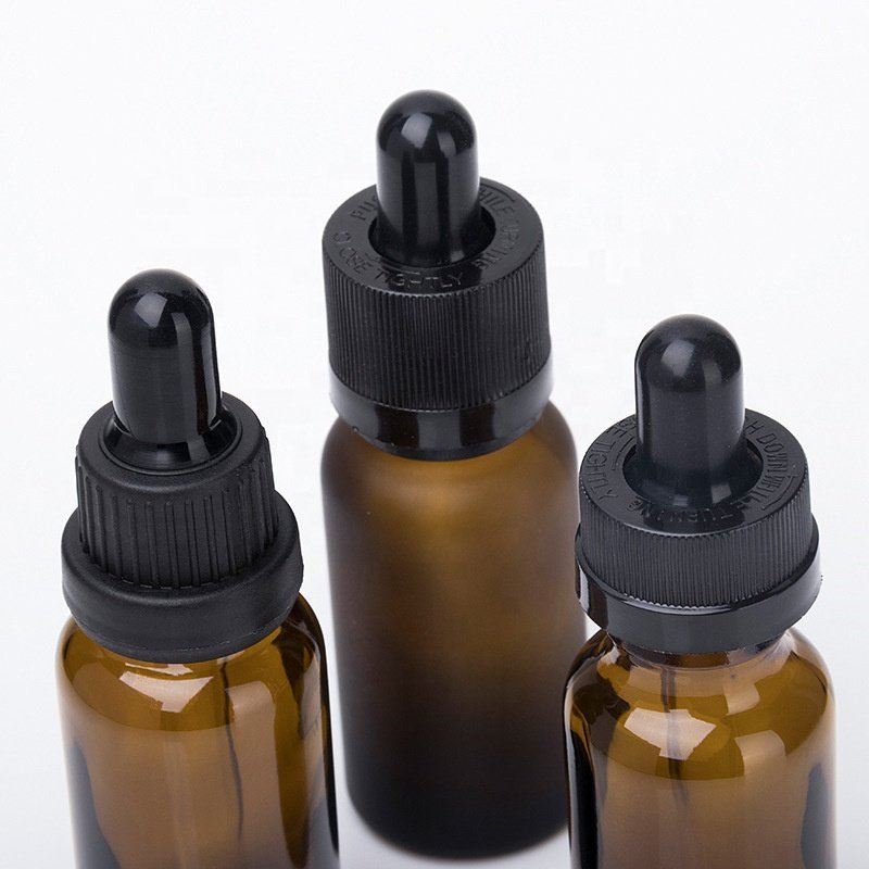 Factory direct supply 20ml brown essential oil bottle dropper glass big head ring separation to avoid light cosmetic bottles