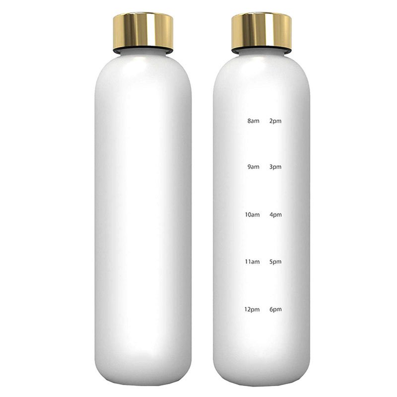 Wholesale clear/frosting 16oz 25oz empty borosilicate glass bottle with bamboo lid