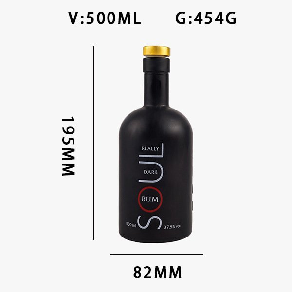 200ml 500ml 750ml Factory Wholesale Clear Round Empty Distillery Rum Whisky Spirit Gin Vodka Glass Liquor Bottle With Cork