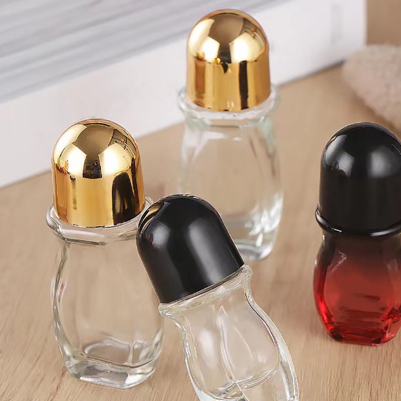 50ml clear roll on glass bottle 30ml perfume oil clear glass bottle with roll on