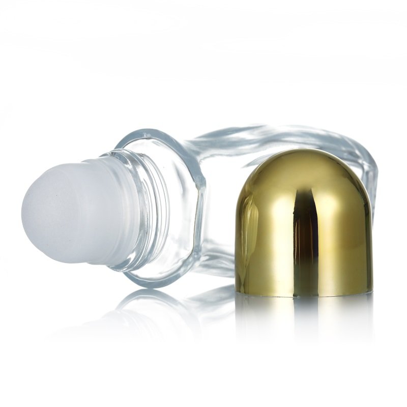 50ml clear roll on glass bottle 30ml perfume oil clear glass bottle with roll on