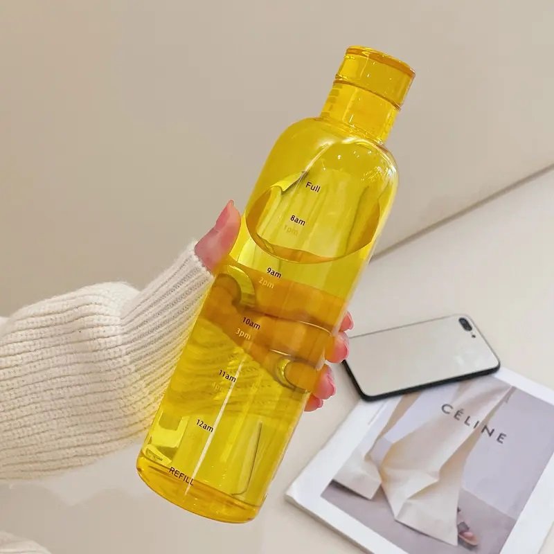wholesale New design glass bottles cups with scale 500ml 700ml bottles for water liquor wine beverage with stopper