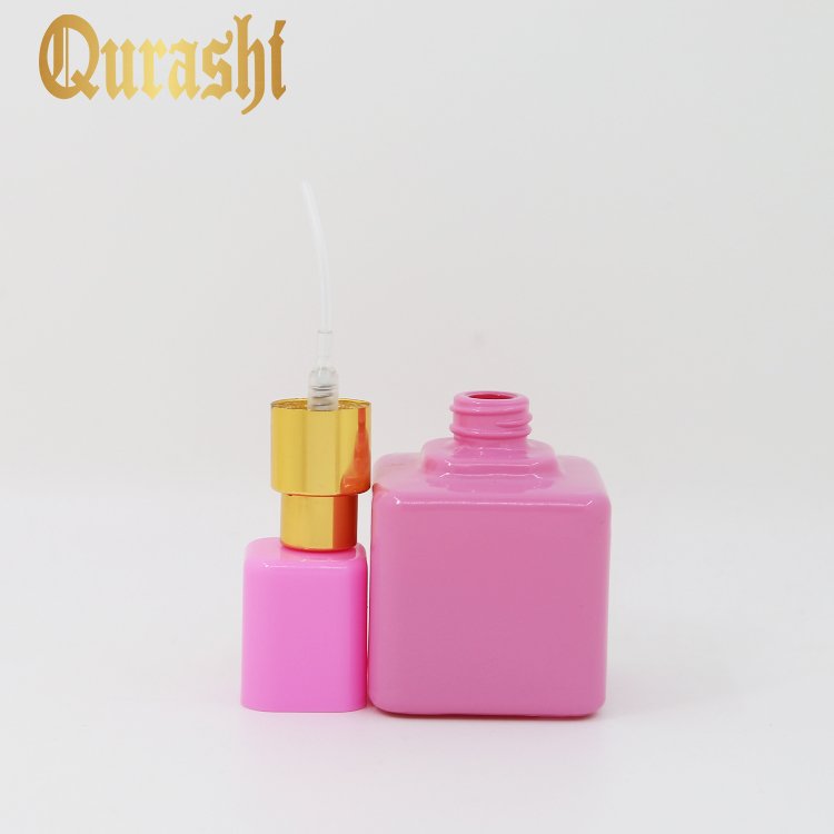 30ml Custom Square Shape Refillable Perfume Bottle With Spray Pump For Travel Dispenser Bottle
