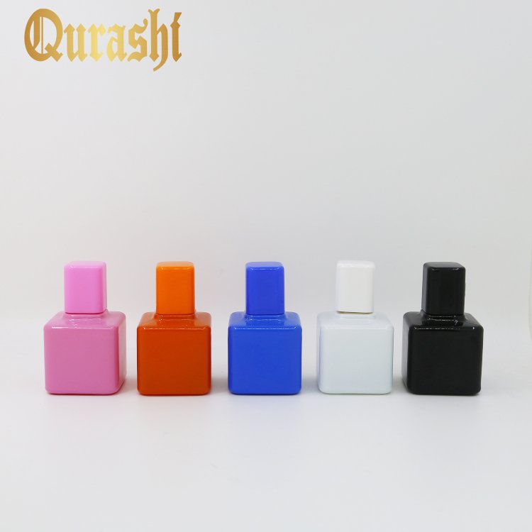 30ml Custom Square Shape Refillable Perfume Bottle With Spray Pump For Travel Dispenser Bottle