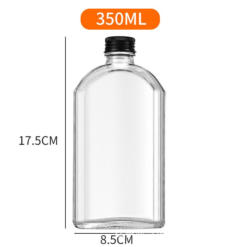 good price 350 ml beverage frosted glass bottle glass juice milk beverage bottle