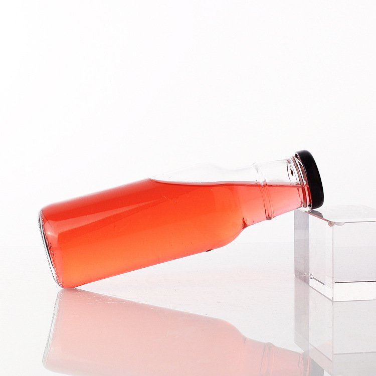 good price 350 ml beverage frosted glass bottle glass juice milk beverage bottle