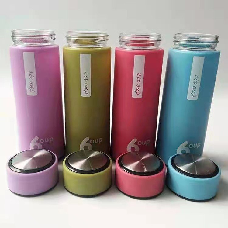 New Nice glass liner creative water bottle simple department store student bottle advertising gift thermos bottle