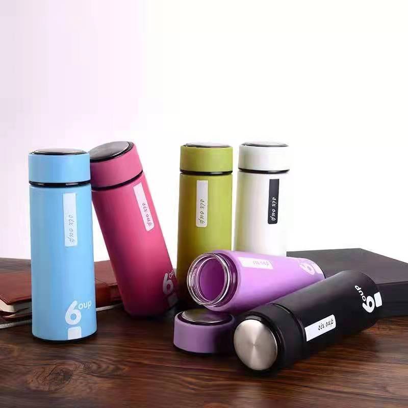 New Nice glass liner creative water bottle simple department store student bottle advertising gift thermos bottle