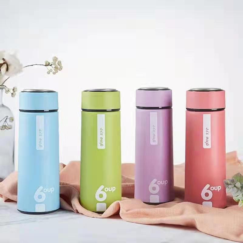 New Nice glass liner creative water bottle simple department store student bottle advertising gift thermos bottle