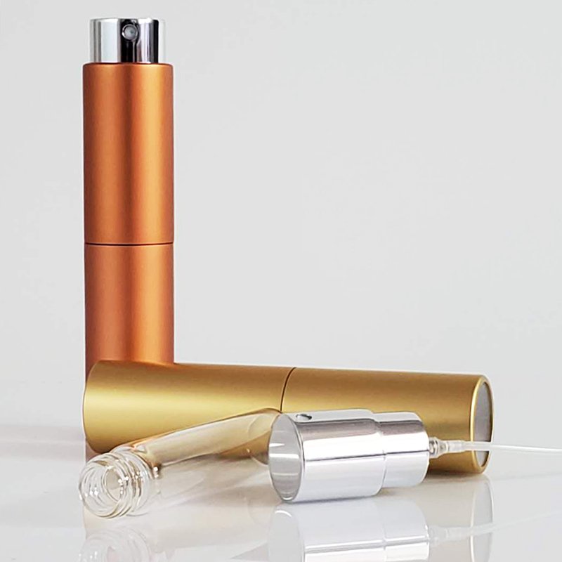 5ml 8ml 10ml 15ml 20ml Unique Shape Empty Private Label Travel Easy-fill Perfume Atomizer Bottle With Funnel