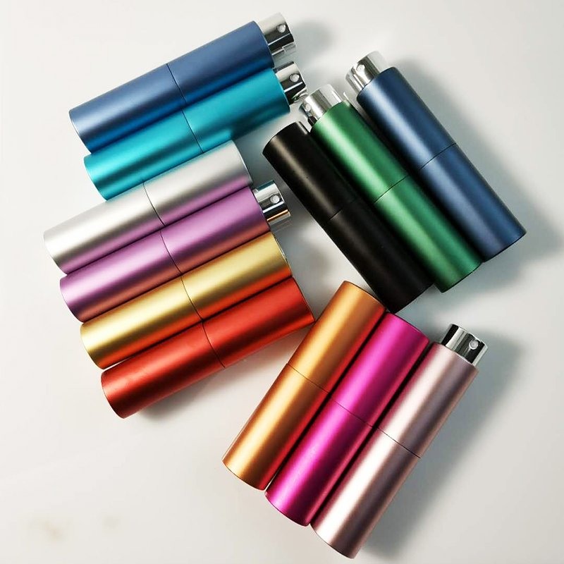 5ml 8ml 10ml 15ml 20ml Unique Shape Empty Private Label Travel Easy-fill Perfume Atomizer Bottle With Funnel
