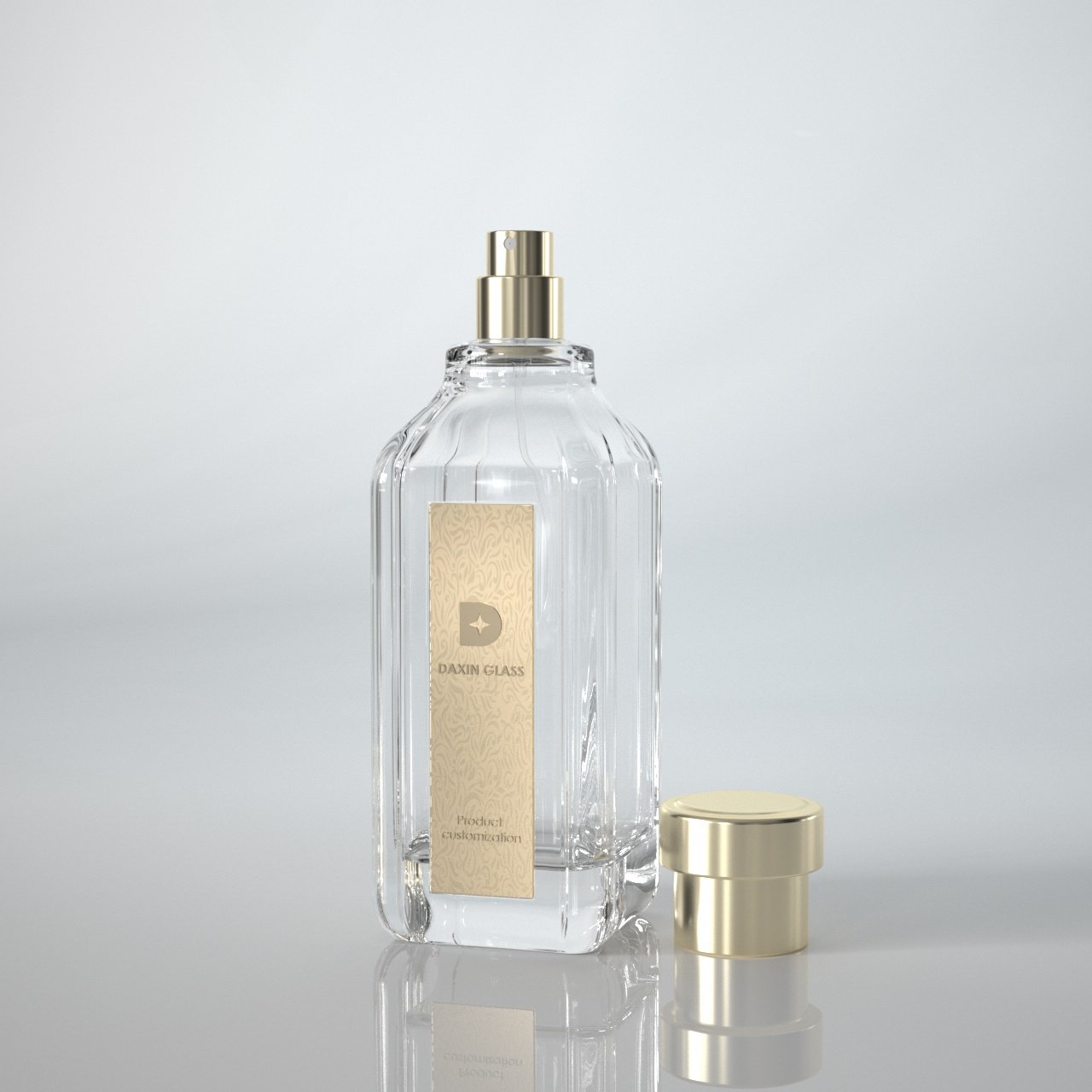 30ml 50ml 100ml Wine Shape Perfume Bottles Perfume Decant Bottle Luxury Modern Perfume Glass Bottle for Gift