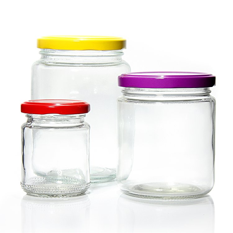 4oz 6oz 8oz 10oz 12oz Canning Mason Jars Wooden Lid Large Glass Jar With Screw Top Lid