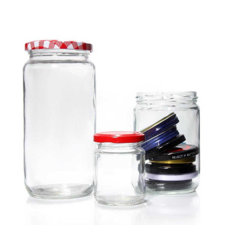 4oz 6oz 8oz 10oz 12oz Canning Mason Jars Wooden Lid Large Glass Jar With Screw Top Lid