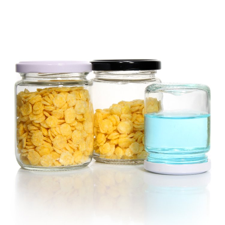 4oz 6oz 8oz 10oz 12oz Canning Mason Jars Wooden Lid Large Glass Jar With Screw Top Lid